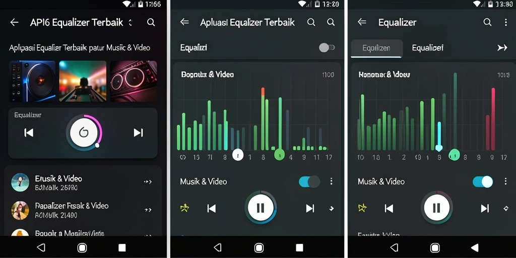Tampilan antarmuka dan fitur unggulan API66 untuk Equalizer.