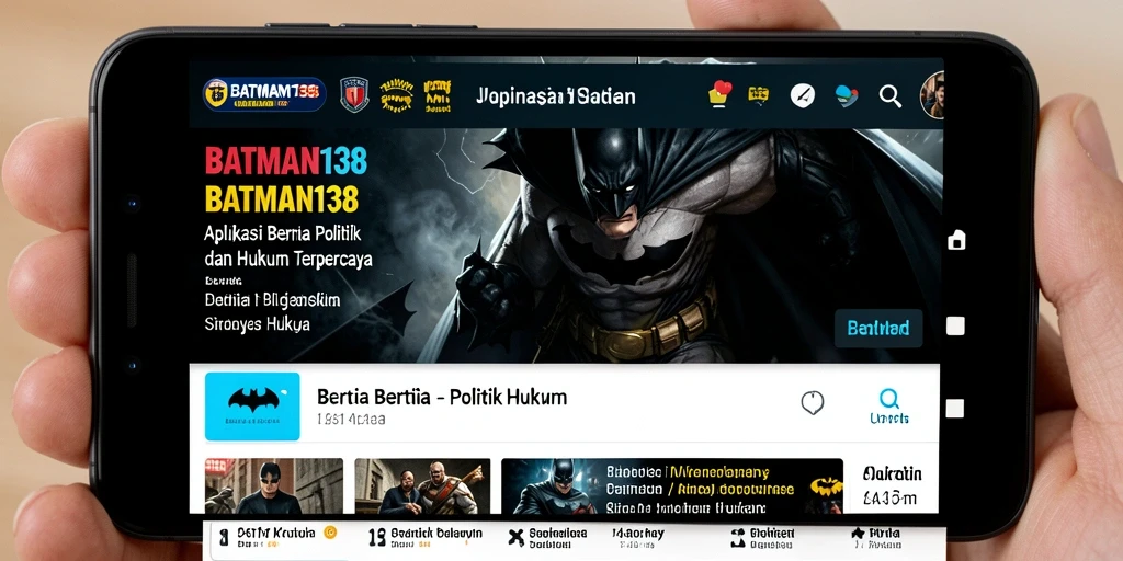 Antarmuka aplikasi BATMAN138 yang informatif dan mudah digunakan.