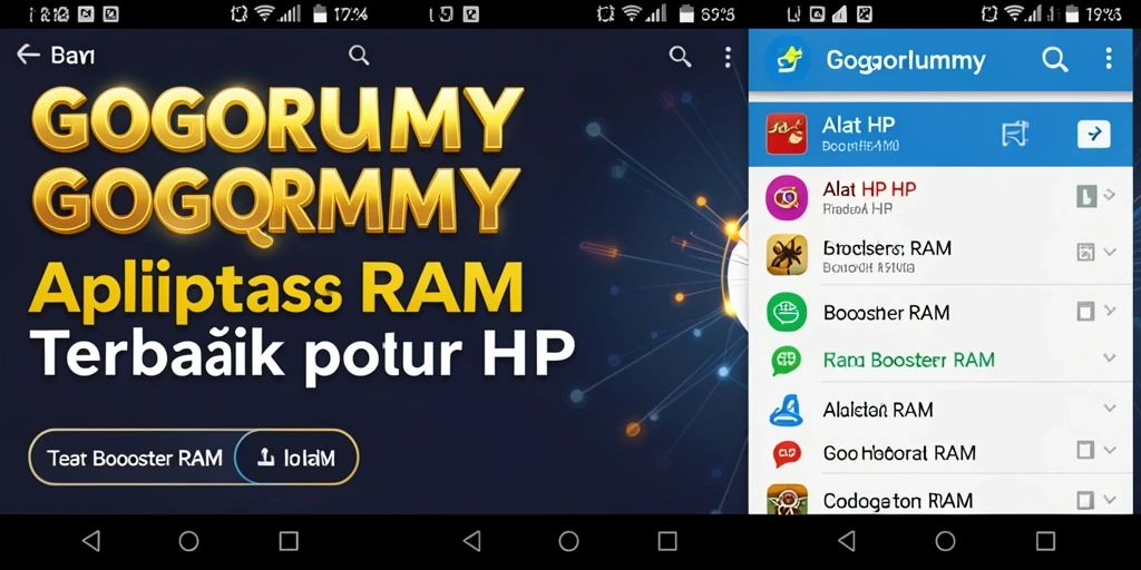 Antarmuka GOGORUMMY yang sederhana dan efisien untuk meningkatkan performa RAM.