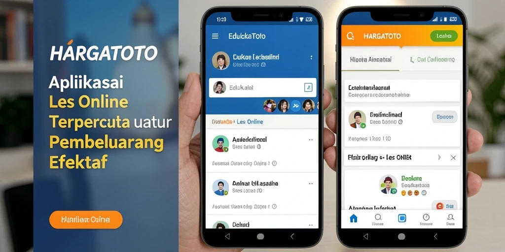 Antarmuka HARGATOTO yang intuitif dan mendukung Les Online.