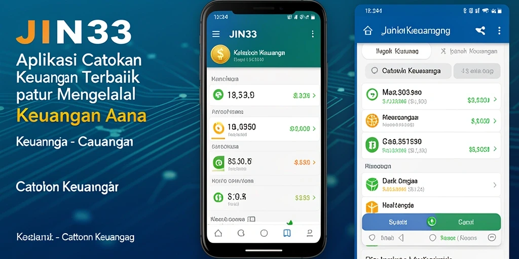 Tampilan antarmuka JIN33 yang user-friendly untuk catatan keuangan.
