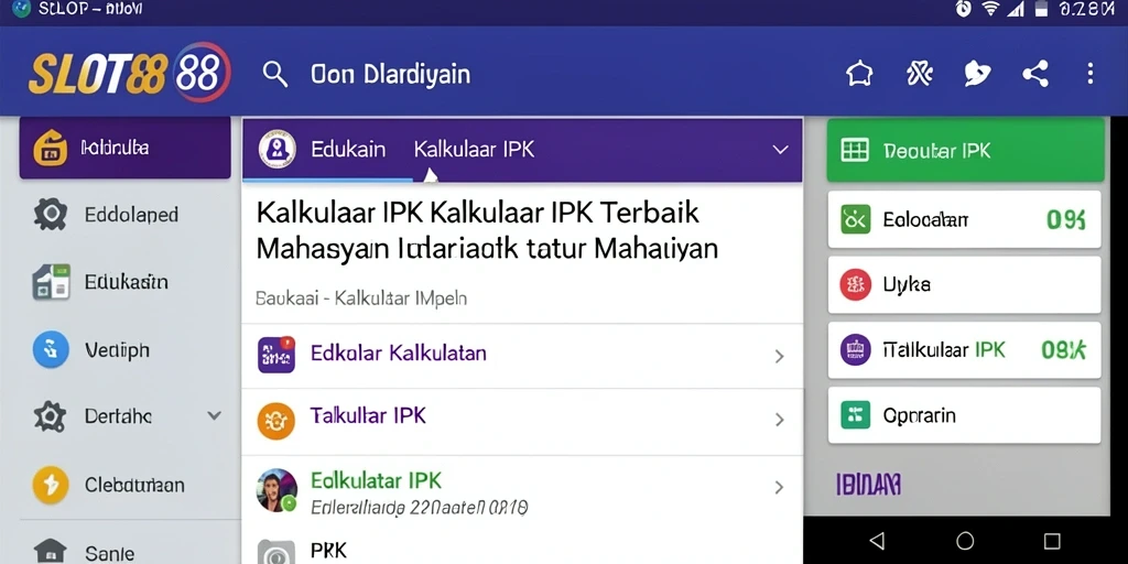 Antarmuka SLOT88 yang sederhana dan intuitif untuk Kalkulator IPK.