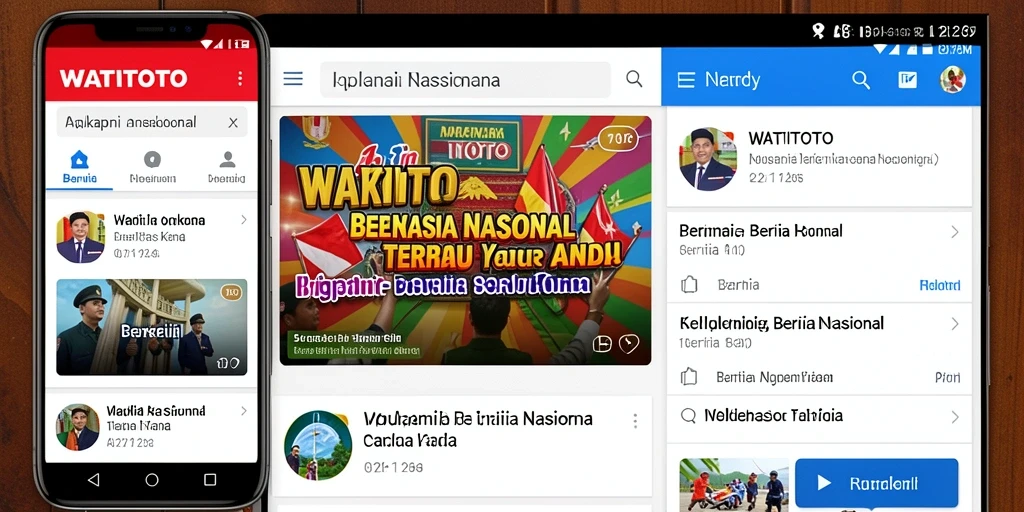 Antarmuka WATITOTO yang informatif dan mudah digunakan.