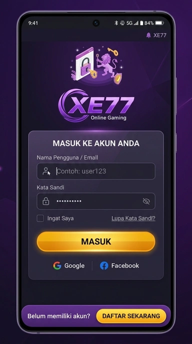 Cara Masuk Akun xe77 Setelah Mengunduh APK